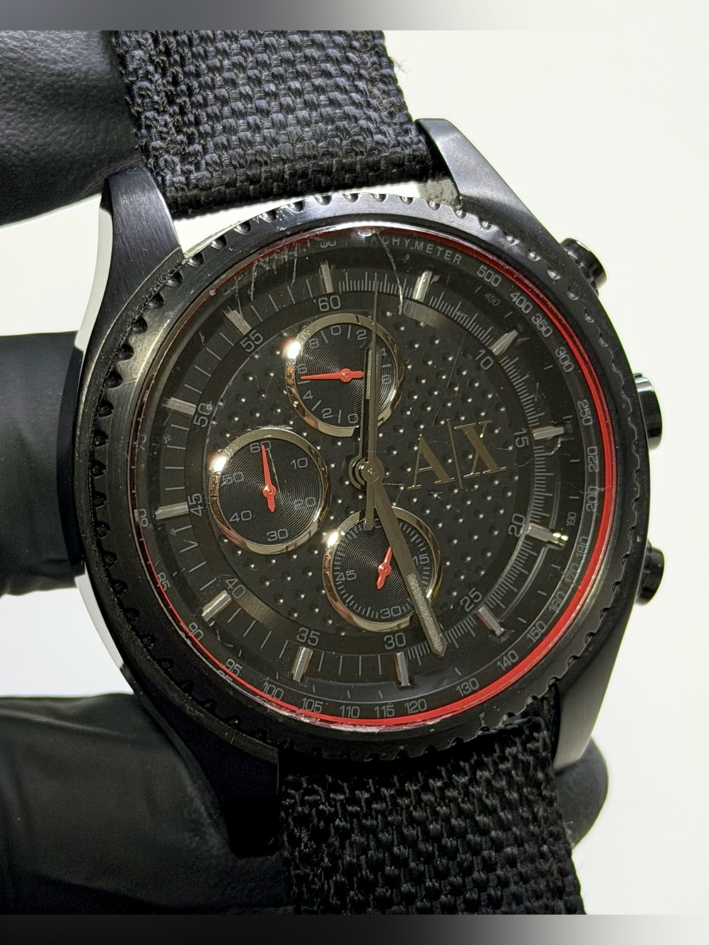 Armani Exchange AX1610 Chronograph Black Stainless Steel 45mm Men’s Watch